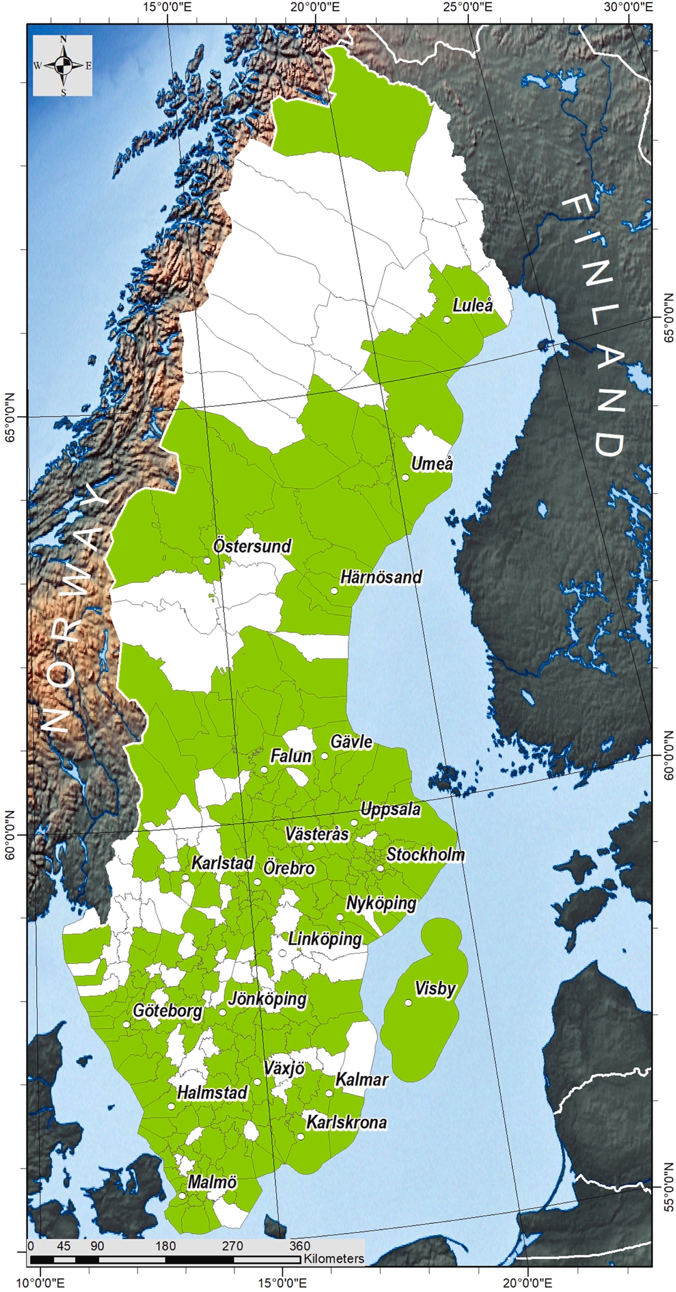 Figure from: Multiple factors shape the interaction of people with urban greenspace: Sweden as a case study